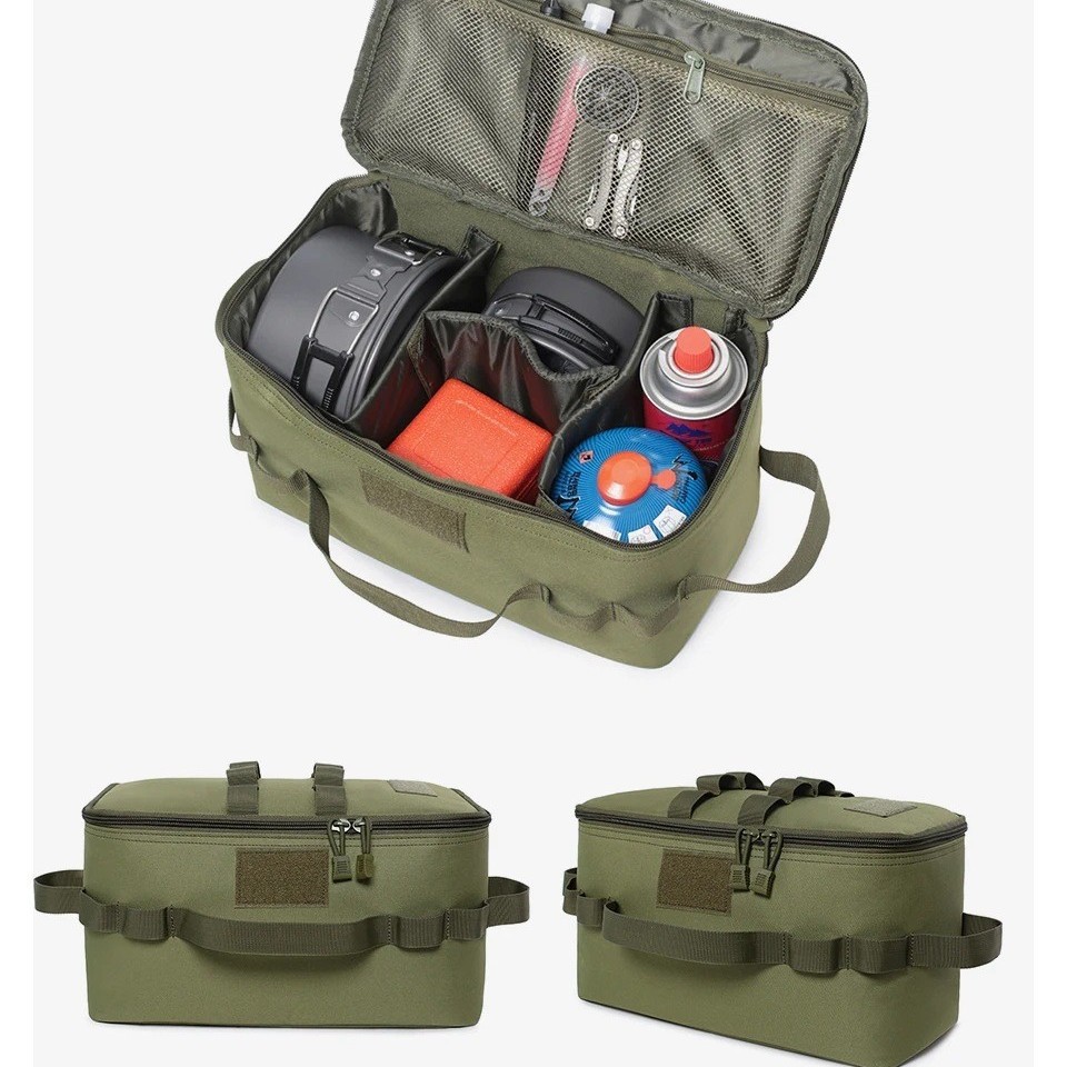 Cooking Outdoor Camping - Camping ถังแก๊สเก็บกระเป๋ากลางแจ้งขนาดใหญ่ความจุ GROUND เล็บเครื่องมือกระเป๋าปิคนิคเครื่องครัว Organizer กระเป๋า