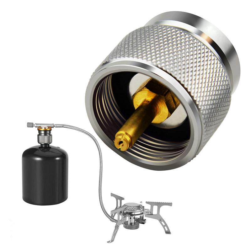Camping Cooking Butane - อะแดปเตอร์โพรเพนถึงบิวเทนอะแดปเตอร์โพรเพนเป็นบิวเทนกระบอกกลางแจ้งอะแดปเตอร์กระป๋อง LPG สําหรับอะแดปเตอร์เตาแคมปิ้งกลางแจ้ง