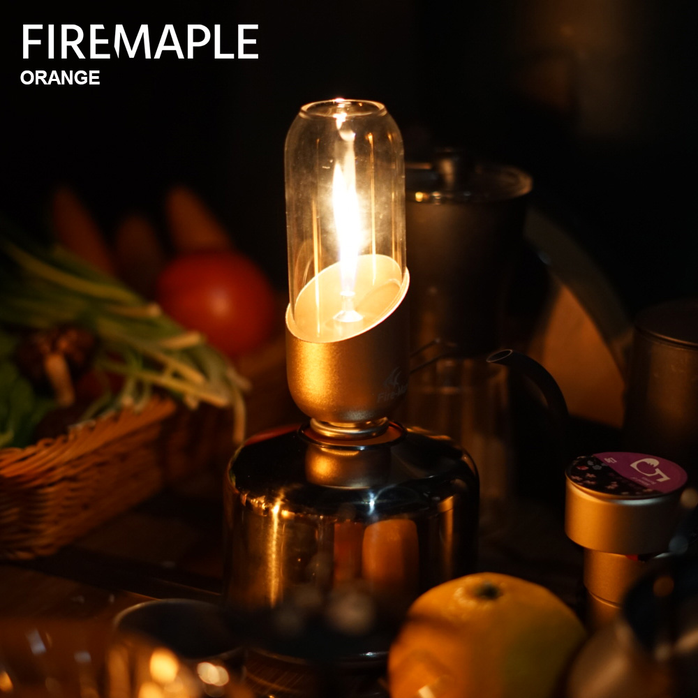 Camping Cooking Hob - โคมไฟเชื้อเพลิง isobutane เมเปิลไฟสีส้มสำหรับกลางแจ้งโคมไฟแก็สเดินป่าตั้งแคมป์สำหรับแบกเป้บรรยากาศก๊าซโรแมนติก