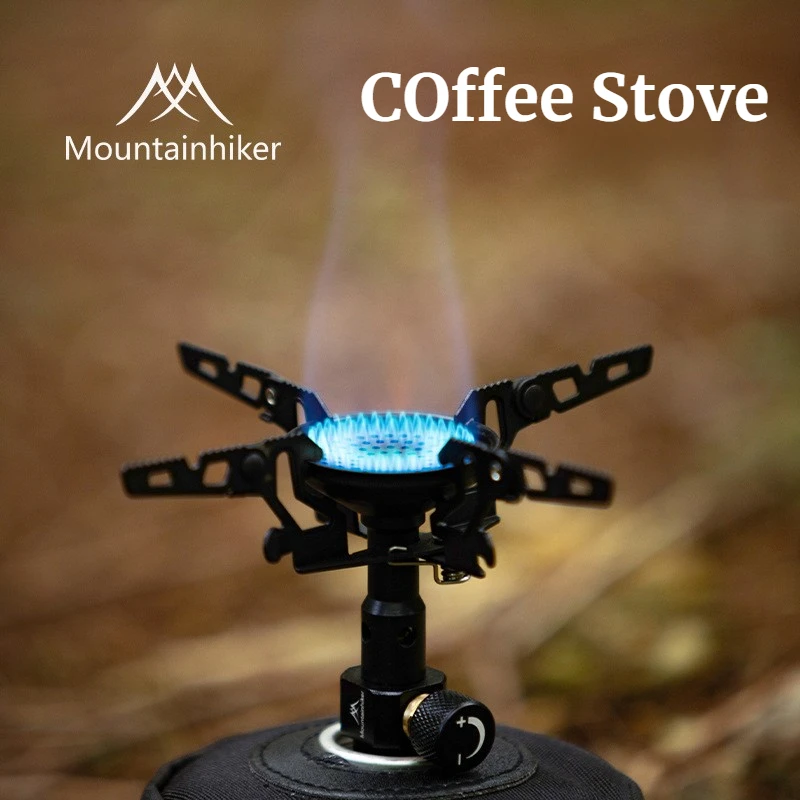 Camping Cooking Hob - MOUNTAINHIKER เตาแก๊สกำลังสูง 3300W สำหรับกิจกรรมกลางแจ้ง เตาแก๊สสีดำสำหรับตั้งแคมป์ เตาแก๊สพกพาสำหรับทำอาหารปิกนิก
