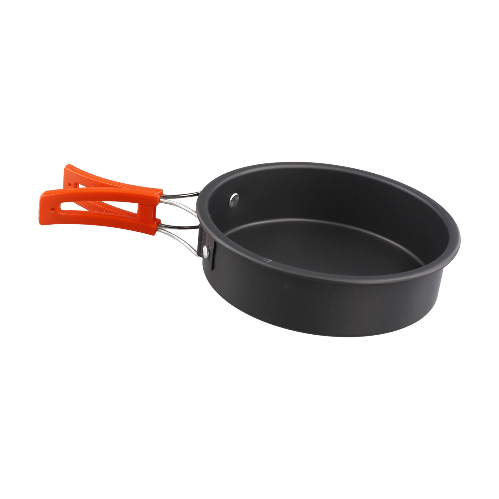 Camping Cooking Wok - กระทะทอดอลูมินา 1 ชิ้น นำความร้อนได้รวดเร็ว สำหรับ 2-3