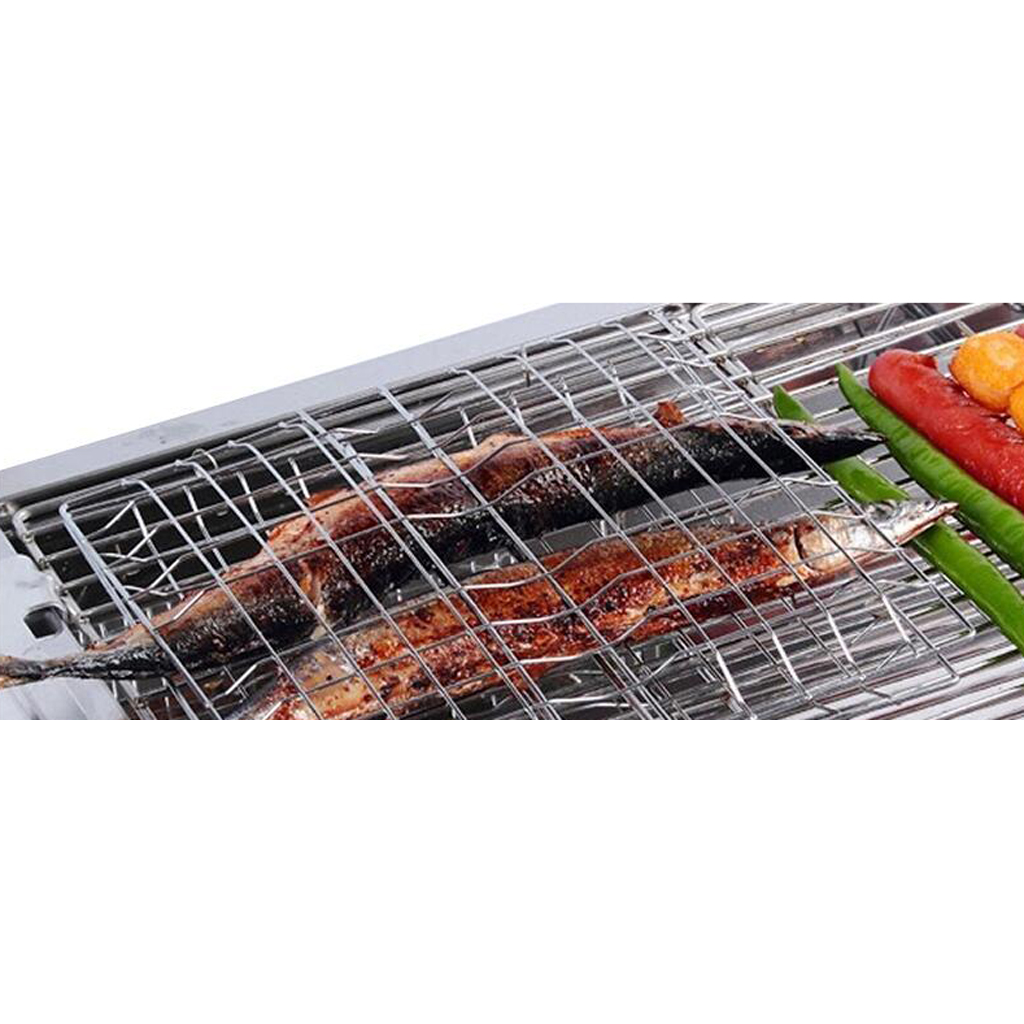 Camping Cooking Set - ตะกร้าบาร์บีคิวคุณภาพสูง อุปกรณ์เสริมสำหรับเตาย่างบาร์บีคิว ตะแกรงลวดสำหรับทำอาหารกลางแจ้ง ชุดอุปกรณ์ปิ้งย่างสำหรับการตั้งแคมป์
