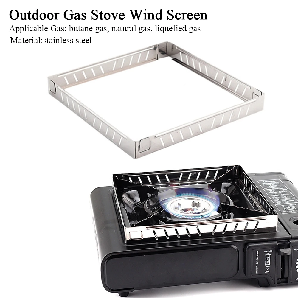 เตาแก๊สกลางแจ้งพร้อมแผ่นกันลมส - Camping Cooking Windscreen บทวิจารณ์และราคา