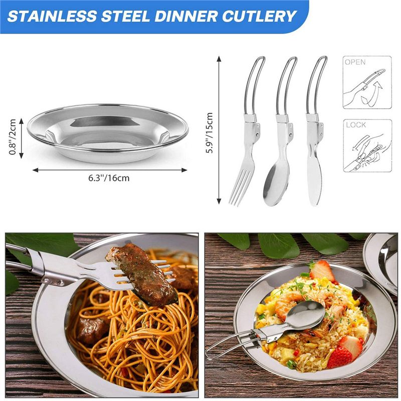 【ผู้ซื้อ】ชุดเครื่องครัวสำหรับต - Camping Hiking Cooking บทวิจารณ์และราคา