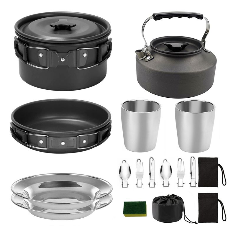 【ผู้ซื้อ】ชุดเครื่องครัวสำหรับต - Camping Hiking Cooking บทวิจารณ์และราคา