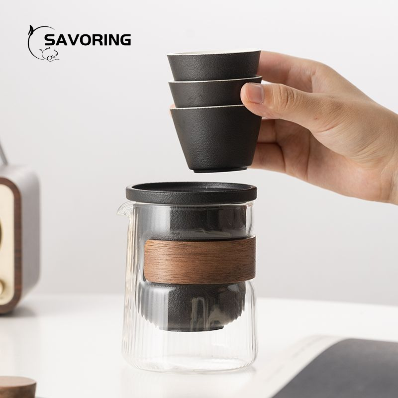 Simple เซรามิคจีนชุดชา 1 หม้อ  - Camping Cooking Pan Set บทวิจารณ์และราคา