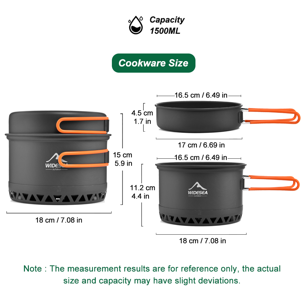 Camping Tableware ชุดเครื่องคร - Camping Cooking Pan Set บทวิจารณ์และราคา