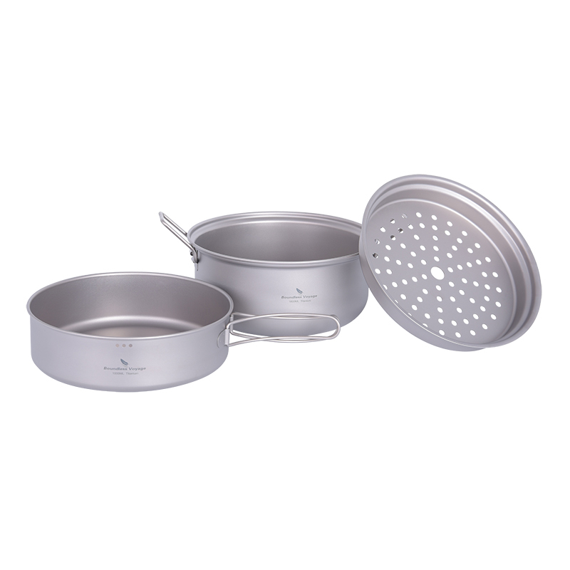 ชุดเครื่องครัวสำหรับตั้งแคมป์ก - Camping Cooking Pan Set บทวิจารณ์และราคา
