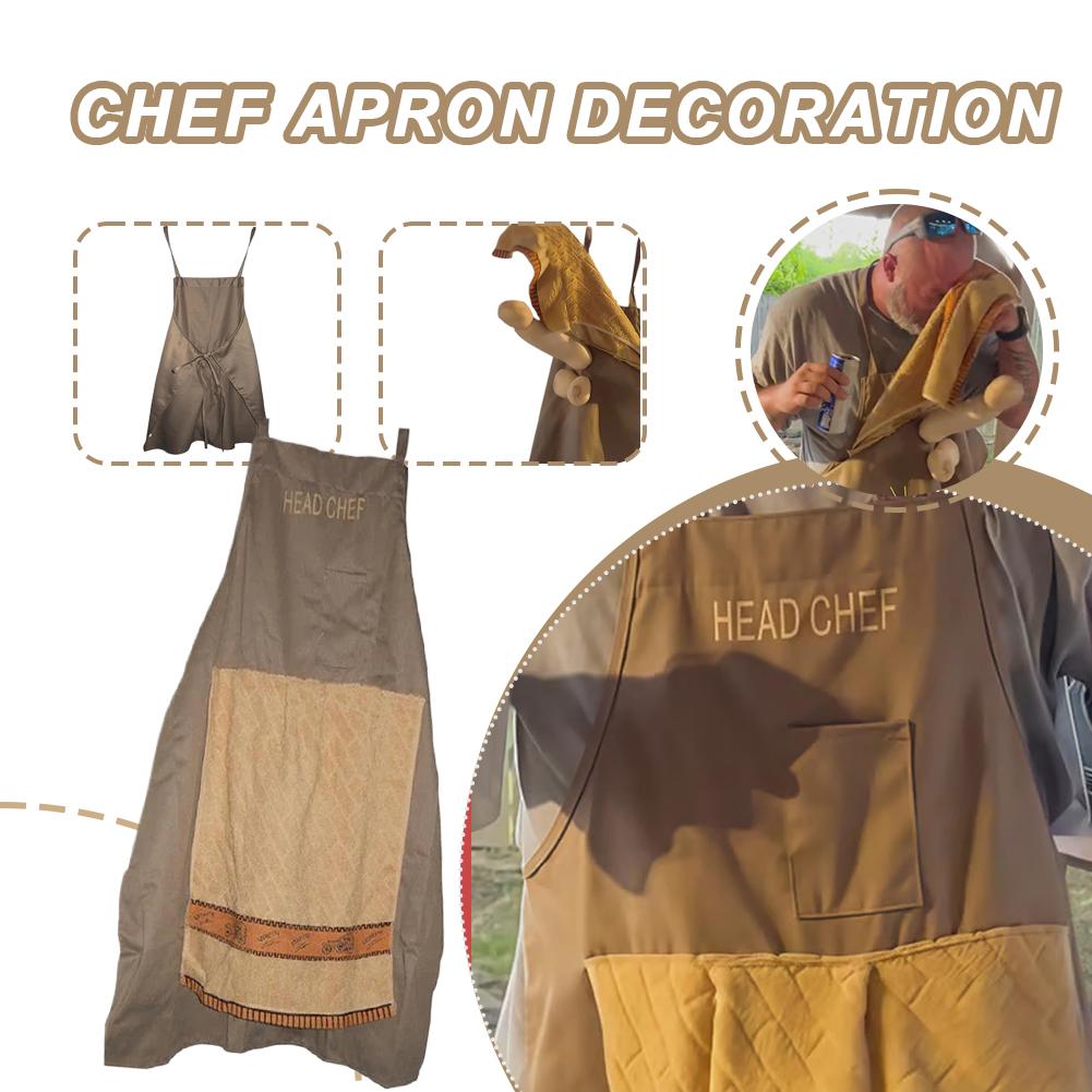 ผ้ากันเปื้อนแกล้งขำๆ พร้อมช่อง - Camping Cooking Apron บทวิจารณ์และราคา