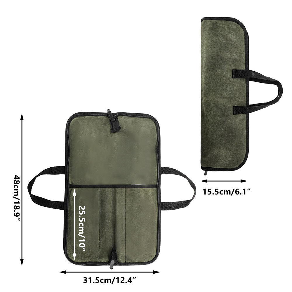 กระเป๋าใส่มีดผ้าแคนวาสเคลือบแว - Camping Cooking Roll บทวิจารณ์และราคา