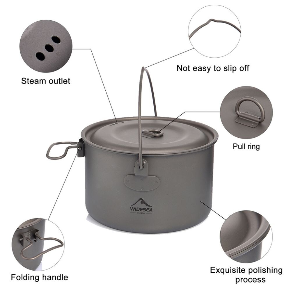 ชุดเครื่องครัวไทเทเนียมสำหรับต - Camping Cooking Kits บทวิจารณ์และราคา