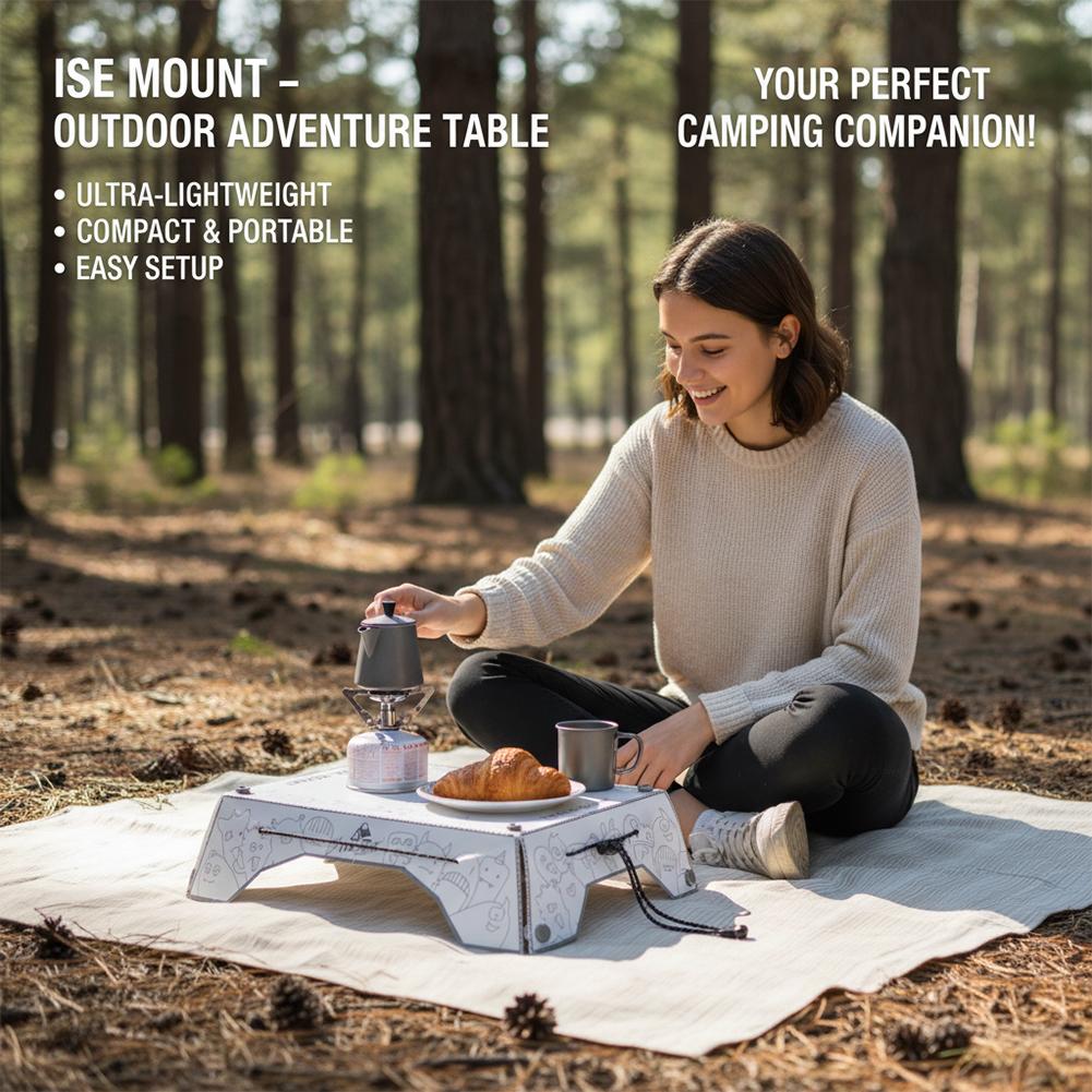 โต๊ะพับได้อเนกประสงค์แบบพกพา P - Camping Outdoor Cooking Table บทวิจารณ์และราคา