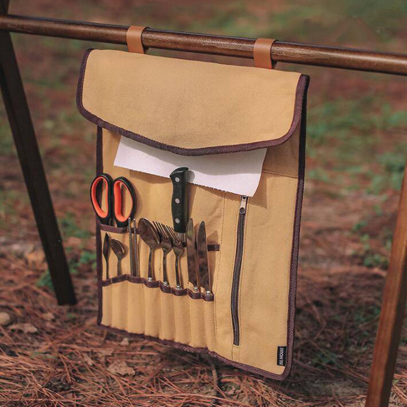 กระเป๋าเก็บอุปกรณ์ครัวแบบม้วนพ - Camping Cooking Roll บทวิจารณ์และราคา