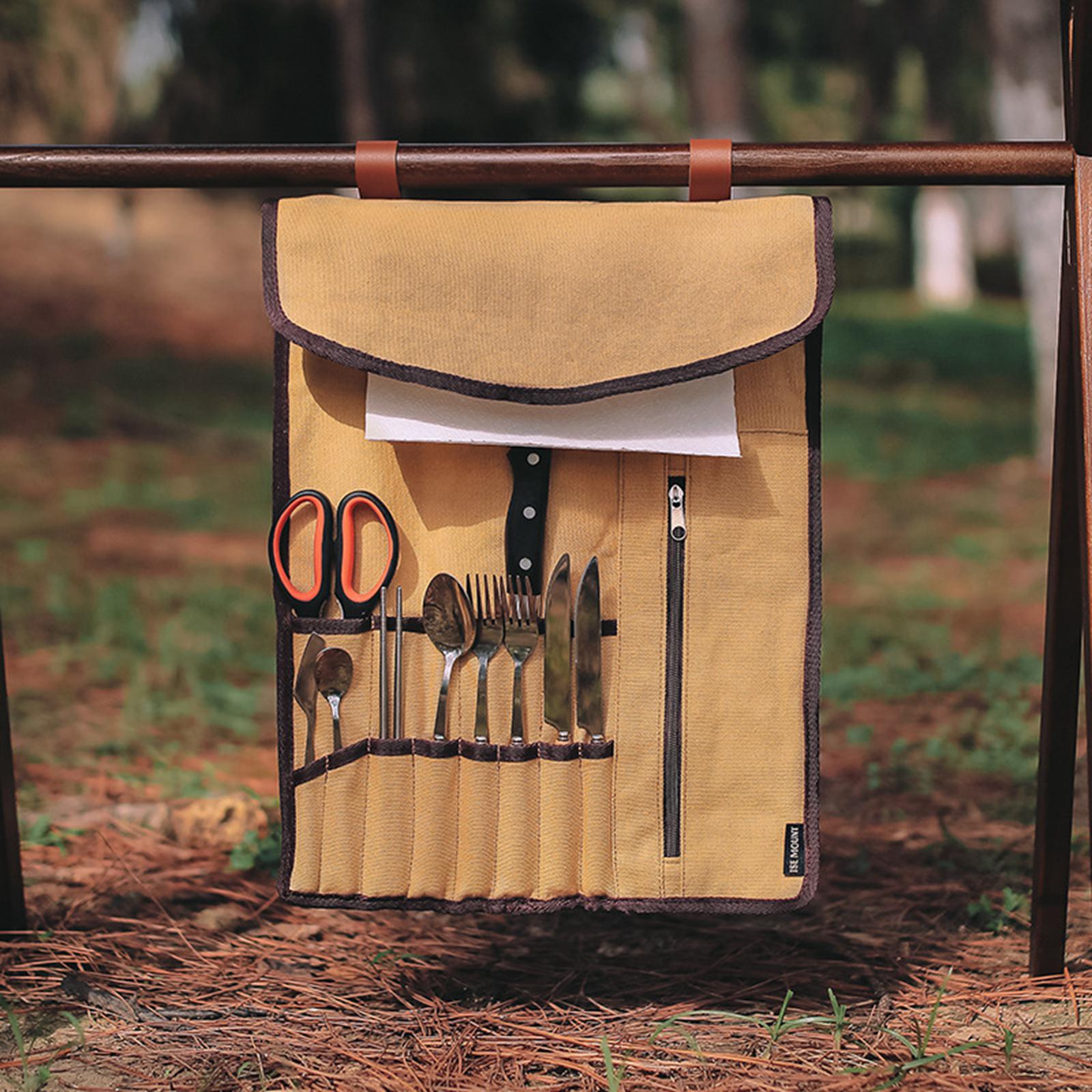 กระเป๋าเก็บอุปกรณ์ครัวแบบม้วนพ - Camping Cooking Roll บทวิจารณ์และราคา