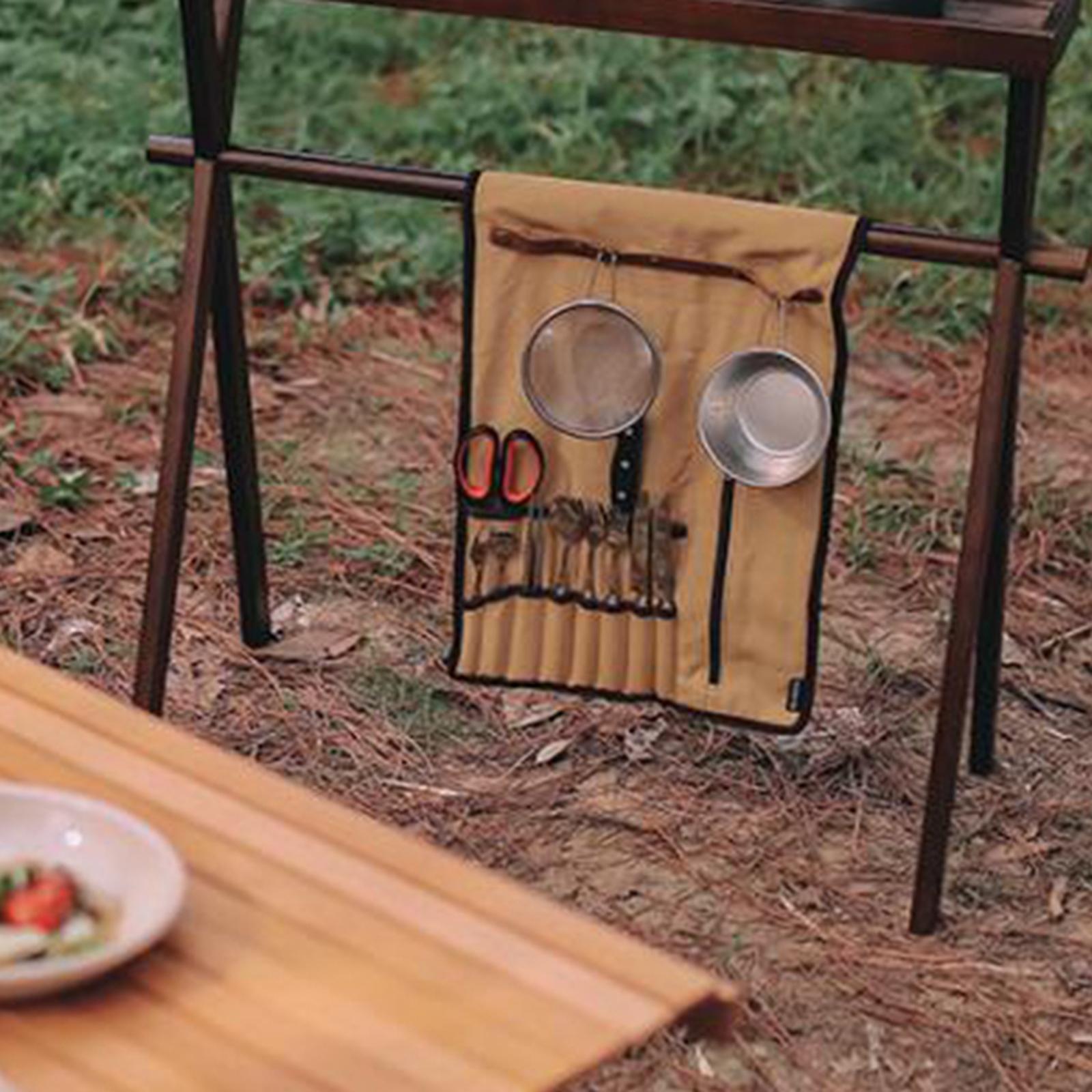 กระเป๋าเก็บอุปกรณ์ครัวแบบม้วนพ - Camping Cooking Roll บทวิจารณ์และราคา