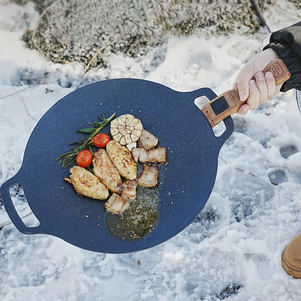 ที่จับกระทะย่างไม้ธรรมชาติสำหร - Camping Hiking Cooking บทวิจารณ์และราคา
