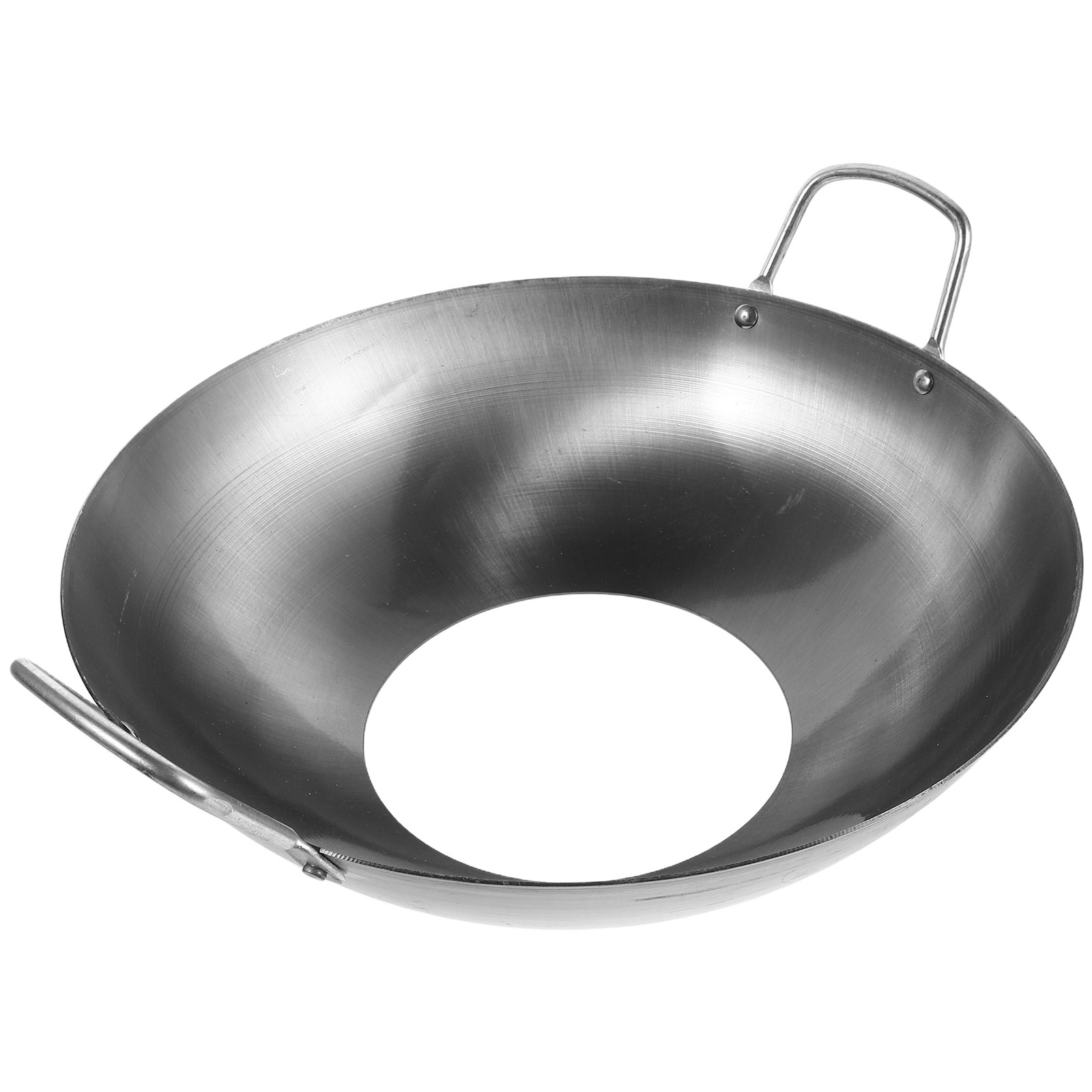วงแหวนเหล็กสำหรับกระทะ ป้องกัน - Camping Cooking Wok บทวิจารณ์และราคา