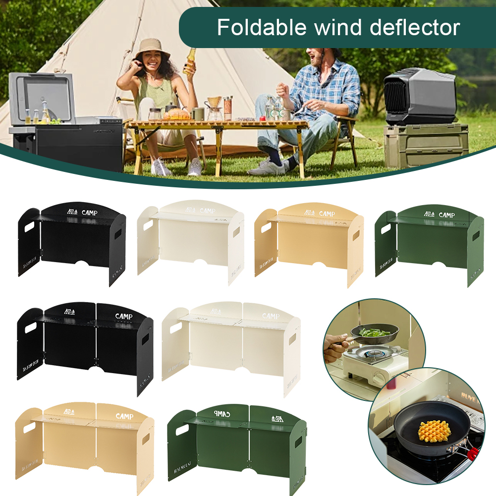 ตะแกรงกันลมสำหรับเตาแก๊สแบบพับ - Camping Cooking Windscreen บทวิจารณ์และราคา
