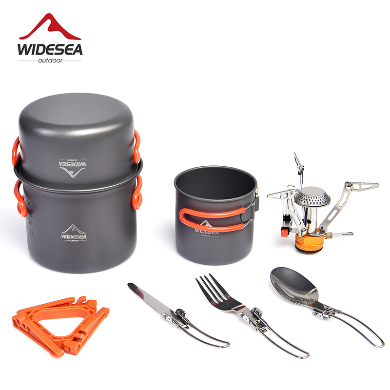 Set Alat masak ตั้งแคมป์แบบกว้ - Camping Cooking Pan Set บทวิจารณ์และราคา
