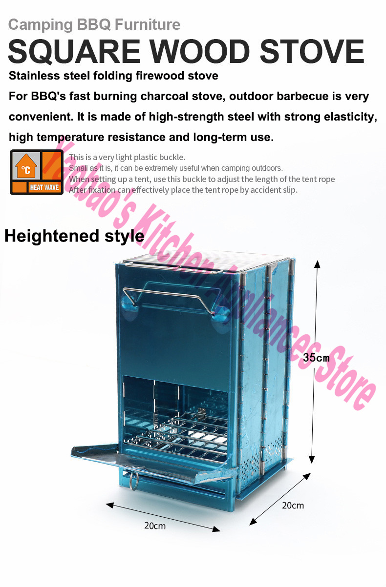 เตาไม้สำหรับตั้งแคมป์กลางแจ้ง  - Cooking Outdoor Camping บทวิจารณ์และราคา