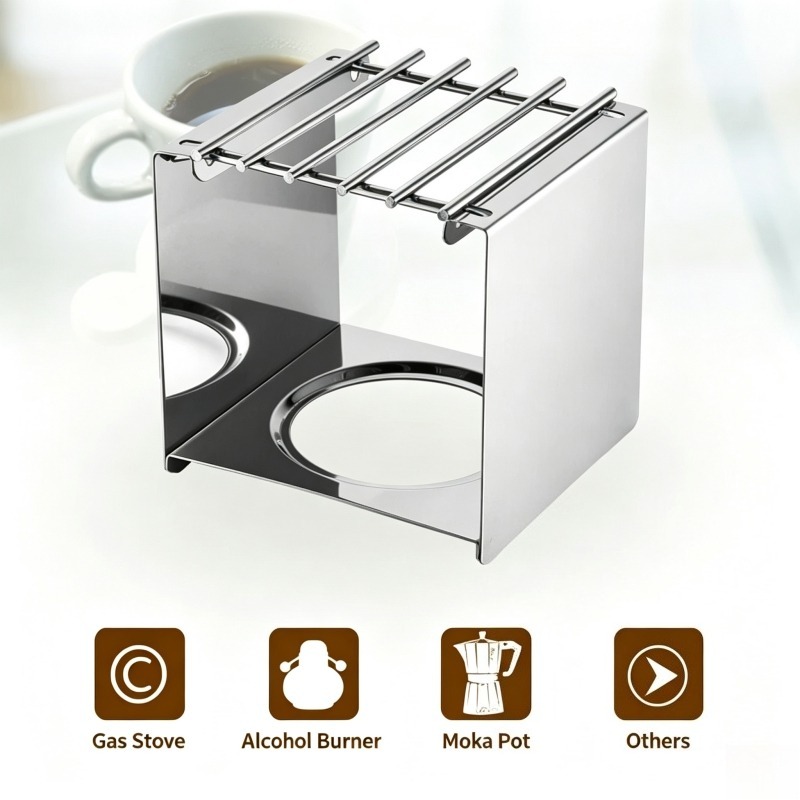 ขาตั้งเตาสแตนเลสทรงสี่เหลี่ยมส - Camping Hiking Cooking บทวิจารณ์และราคา