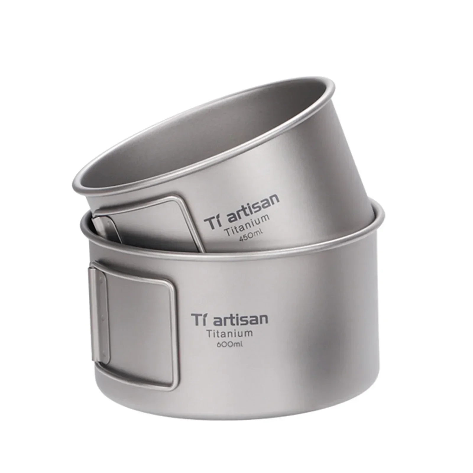 ชามไทเทเนียมพับชาม 450 ml/600  - Camping Cooking Wok บทวิจารณ์และราคา