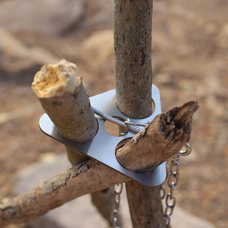 ขาตั้งสามขาสำหรับตั้งแคมป์ทำจา - Camping Hiking Cooking บทวิจารณ์และราคา