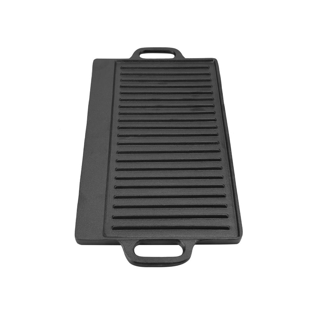 กระทะเหล็กหล่อสองด้าน รูปทรงสี - Camping Cooking Range บทวิจารณ์และราคา