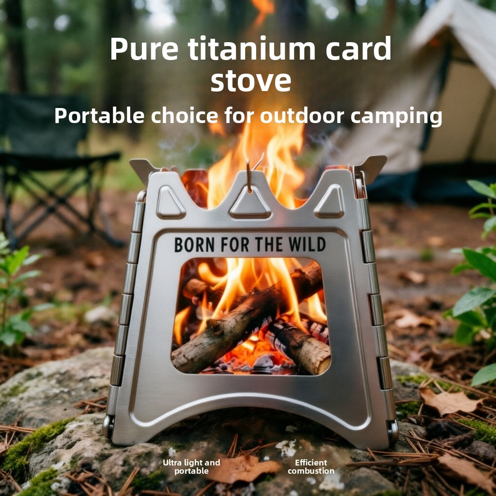 เตาไม้พับได้ขนาดกะทัดรัด TiFor - Camping Cooking Wood Stove บทวิจารณ์และราคา