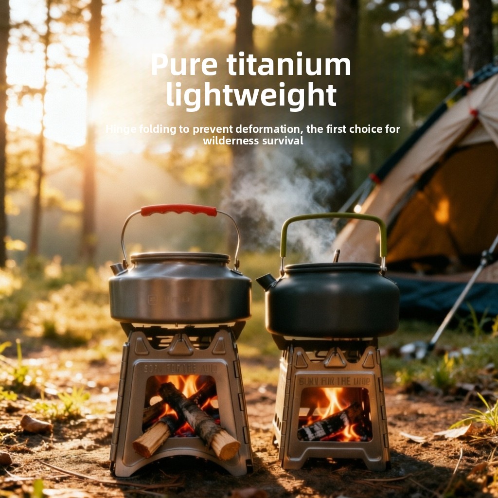 เตาไม้พับได้ขนาดกะทัดรัด TiFor - Camping Cooking Wood Stove บทวิจารณ์และราคา