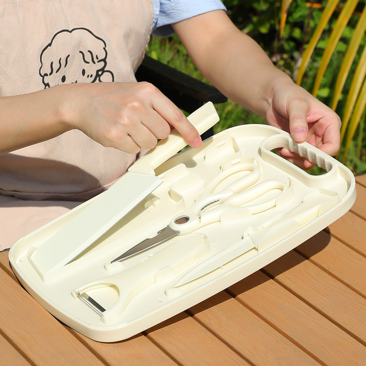 ชุดปิกนิกพกพาสำหรับกิจกรรมกลาง - Camping Cooking Pan Set บทวิจารณ์และราคา