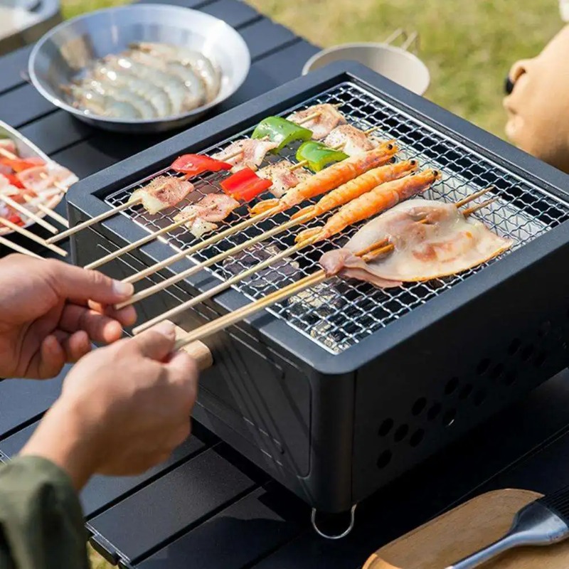 เตาปิ้งย่างถ่านแบบพกพาสำหรับตั - Cooking Outdoor Camping บทวิจารณ์และราคา