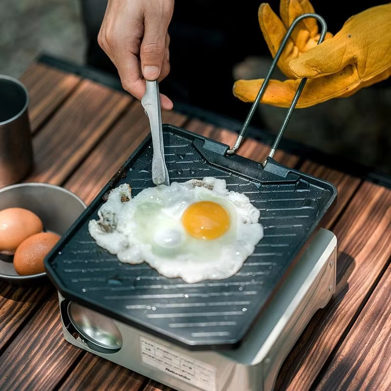 กระทะย่างสี่เหลี่ยมสแตนเลส ทนท - Camping Cooking Range บทวิจารณ์และราคา