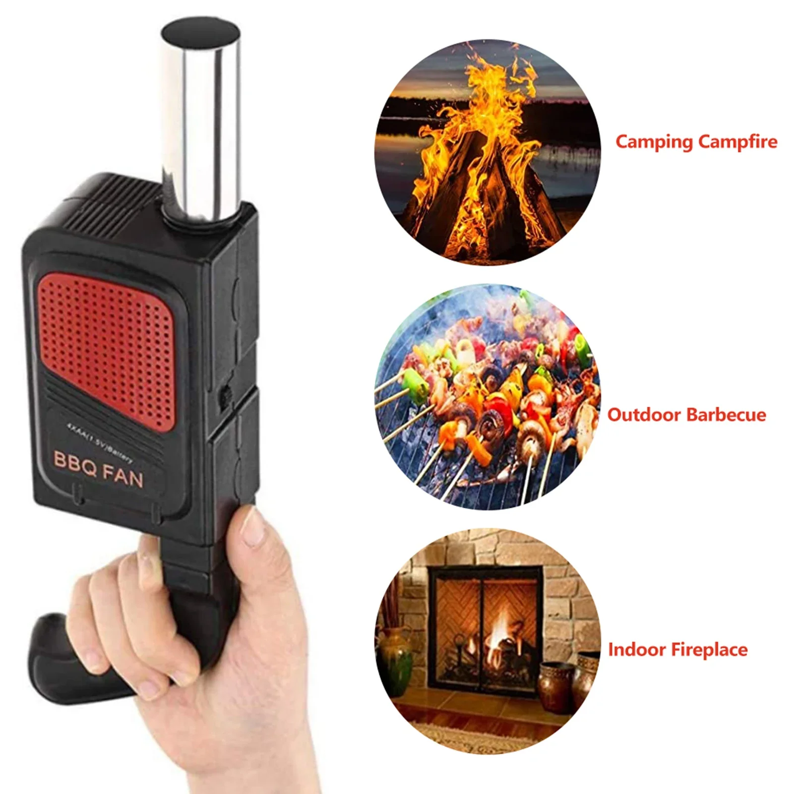 พัดลมไฟฟ้าแบบพกพาสำหรับบาร์บีค - Camping Hiking Cooking บทวิจารณ์และราคา
