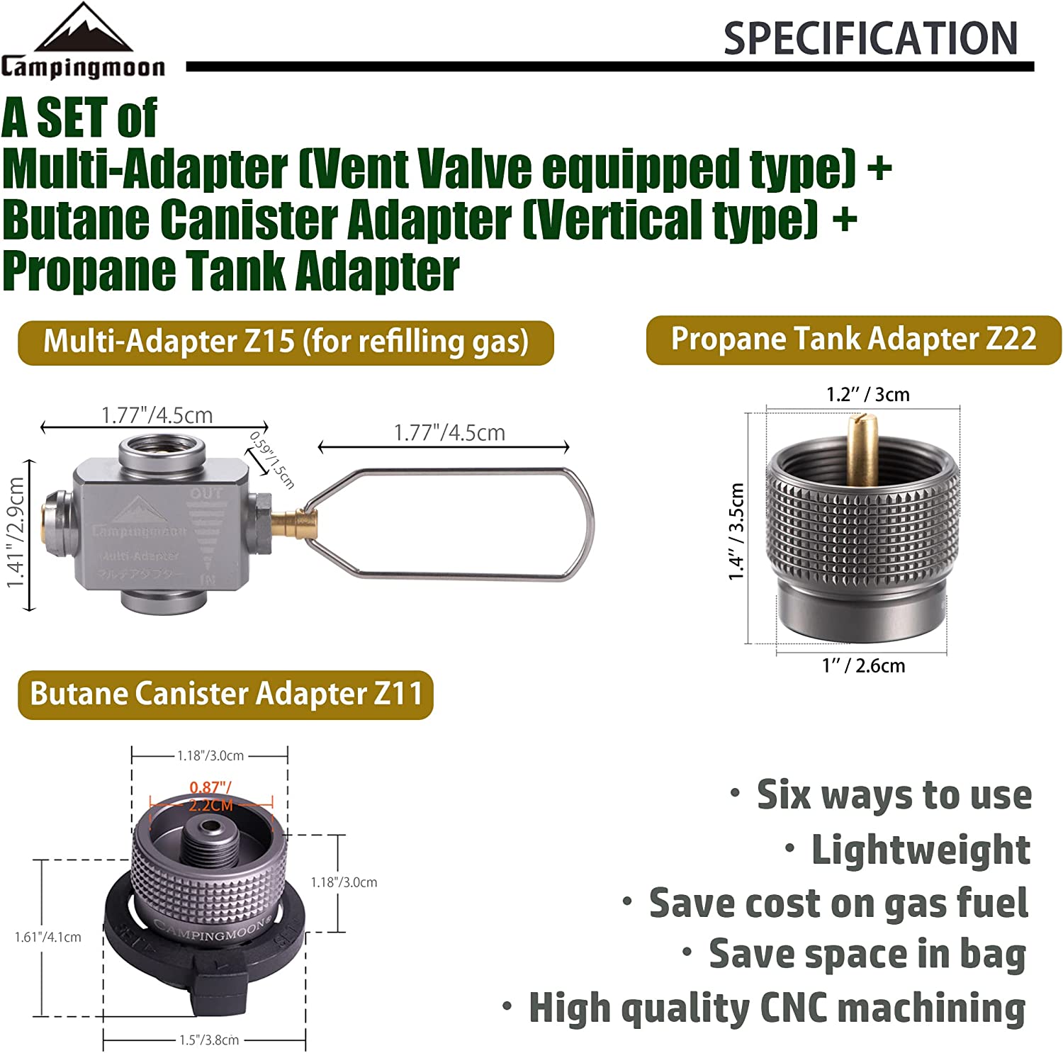 อะแดปเตอร์เตาแก๊ส ประหยัดแก๊สพ - Camping Cooking Butane บทวิจารณ์และราคา