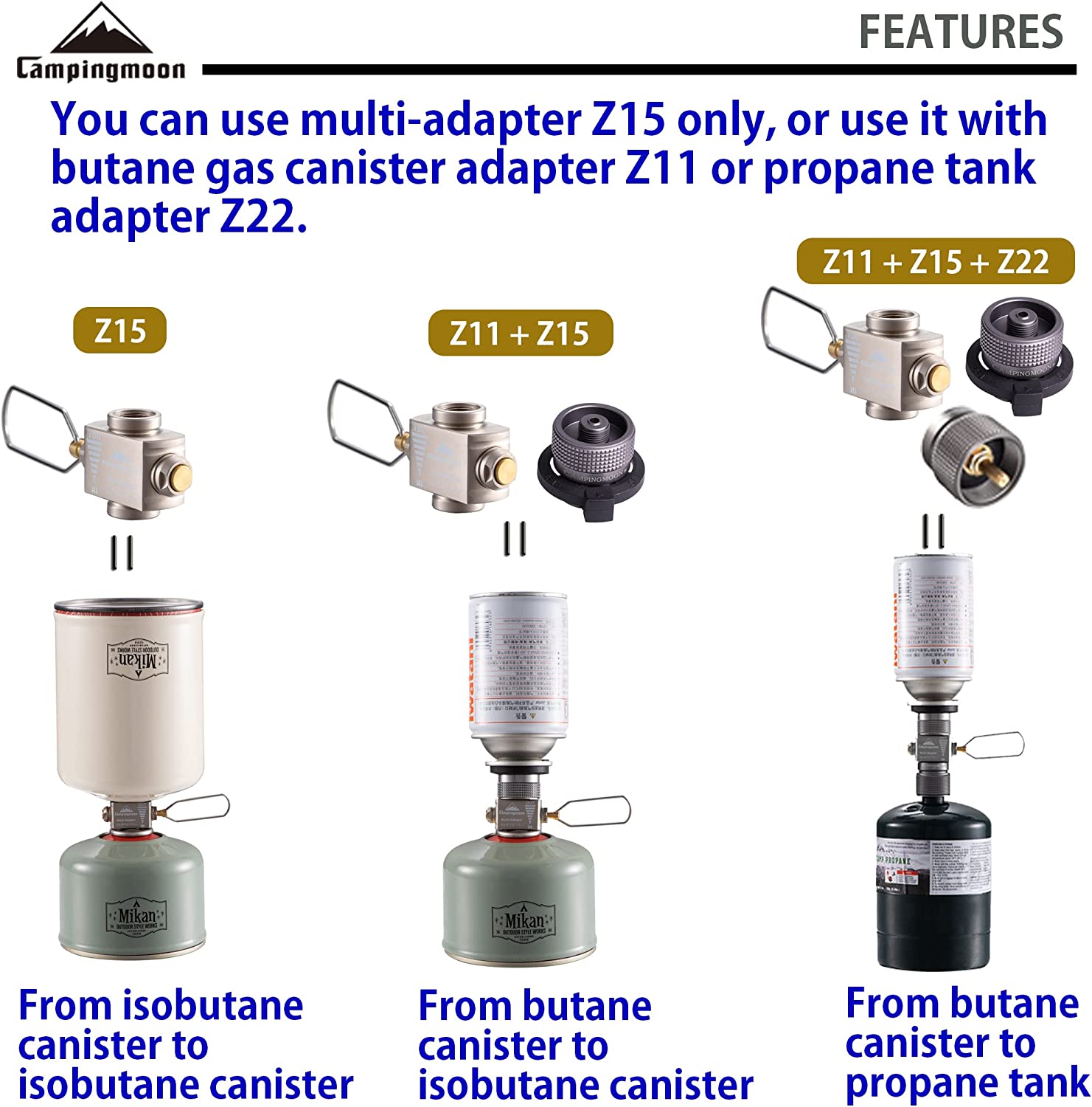อะแดปเตอร์เตาแก๊ส ประหยัดแก๊สพ - Camping Cooking Butane บทวิจารณ์และราคา