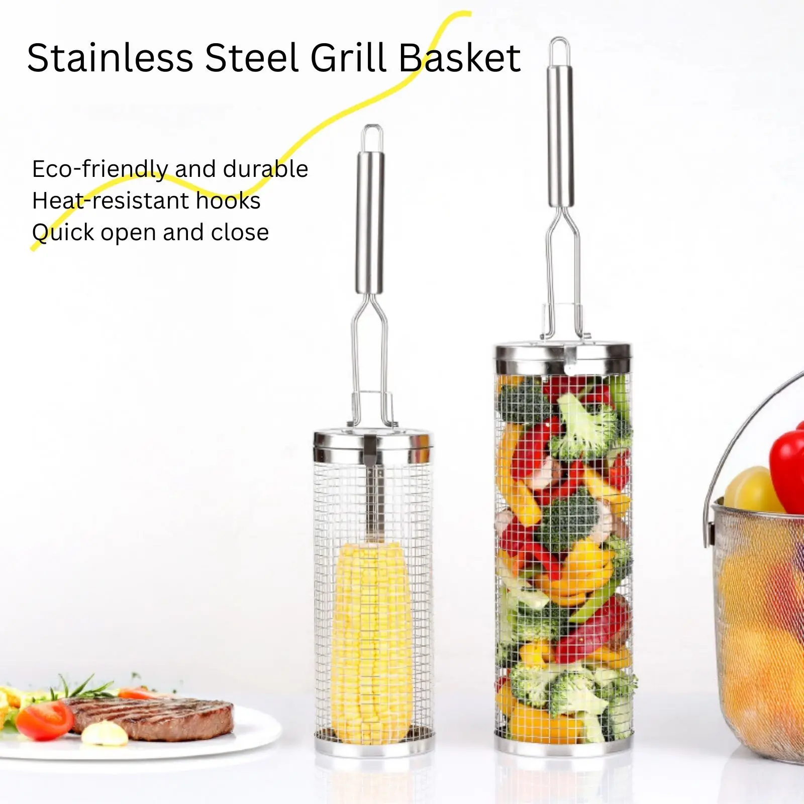 ตะกร้าย่างสเตนเลสสตีลแบบม้วนได - Camping Cooking Roll บทวิจารณ์และราคา