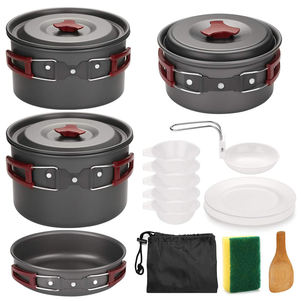 ชุดเครื่องครัวตั้งแคมป์กลางแจ้ - Camping Cooking Kits บทวิจารณ์และราคา