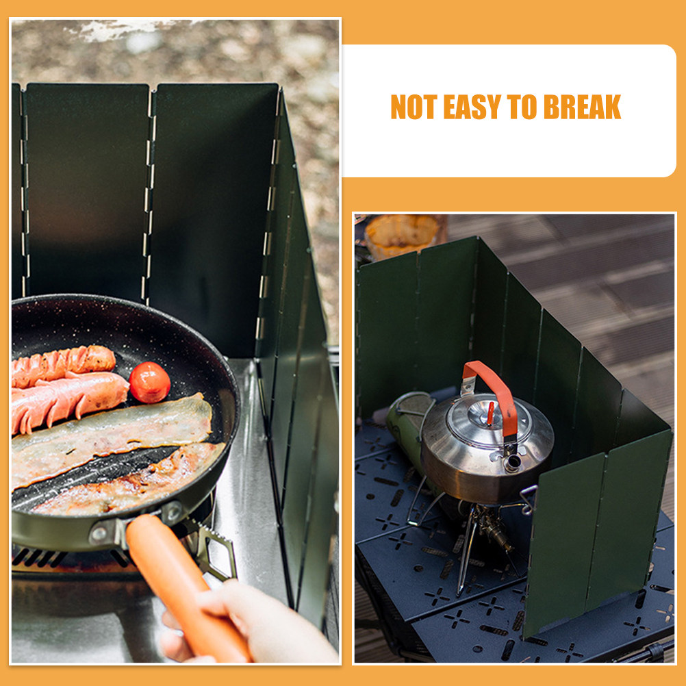 แผ่นบังลมพับได้แข็งแรงสำหรับเต - Camping Cooking Windscreen บทวิจารณ์และราคา