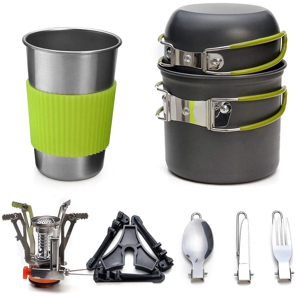 ชุดเครื่องครัวตั้งแคมป์พร้อมเต - Camping Cooking Pan Set บทวิจารณ์และราคา