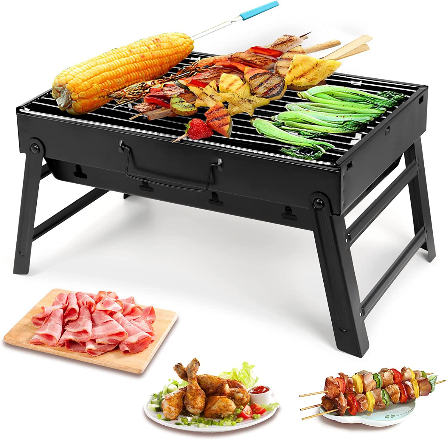 ชุดอุปกรณ์ปิ้งย่างสแตนเลสขนาดเ - Camping Cooking Roll บทวิจารณ์และราคา