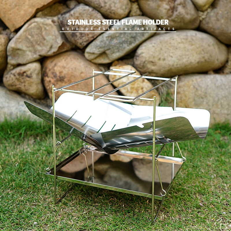 การเผาไหม้ไม้เตาแคมปิ้งแบบพกพา - Camping Cooking Wood Stove บทวิจารณ์และราคา